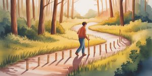 A majestic stag standing proudly on a hilltop at golden hour, symbolizing achievement and renewal in recovery